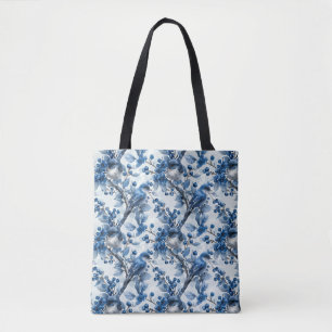 Blue Bird Design Tote Bag