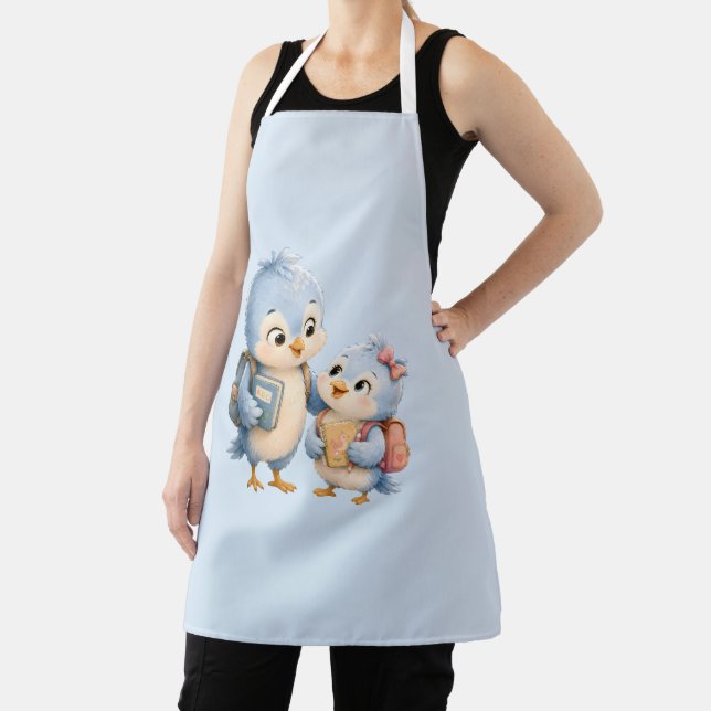 Blue Bird Family Cooking Apron (Insitu)