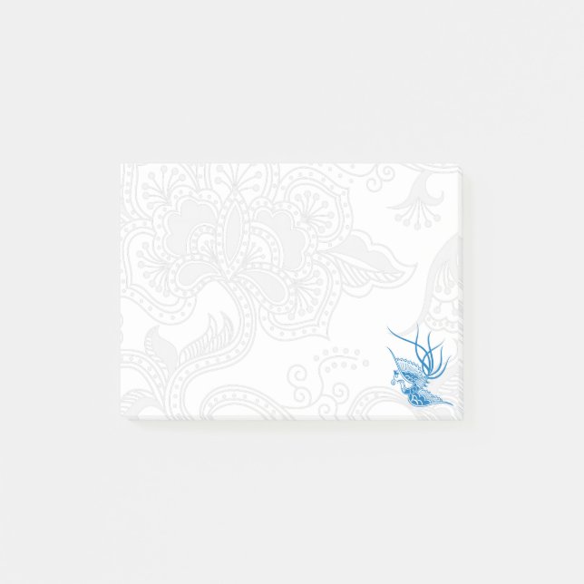Blue Bird & Floral Notes (Front)