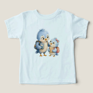 Blue Bird Friends Kids Blue Tee
