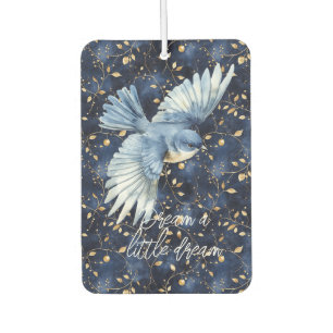 Blue Bird Gold Leaves Dream Car Air Freshener