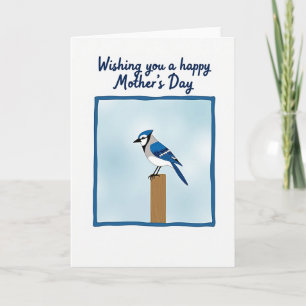 Blue Bird Greeting Mothers Card