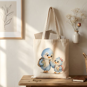 Blue Bird Grocery Shopping Tote Bag