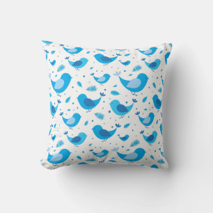 Blue Bird Harmony Pillow
