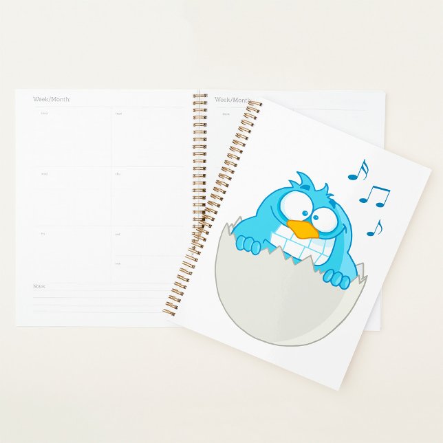 Blue Bird Hatching from Egg Singing Funny Animal Planner (Creator Uploaded)