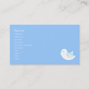 Blue BIrd in Flight Business Card