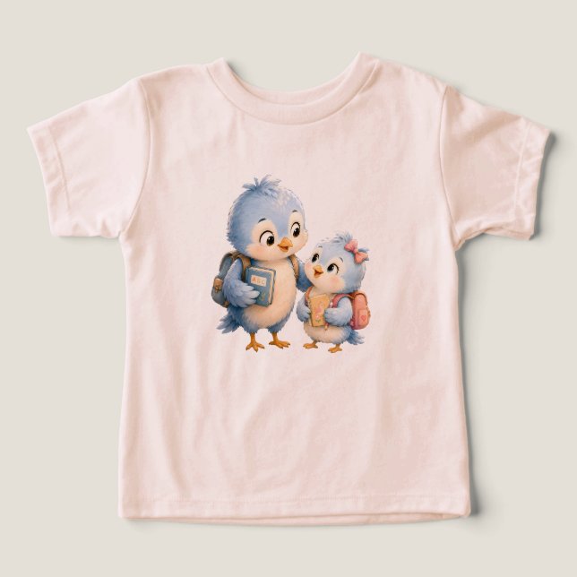Blue Bird Kids T-Shirt (Design Front)