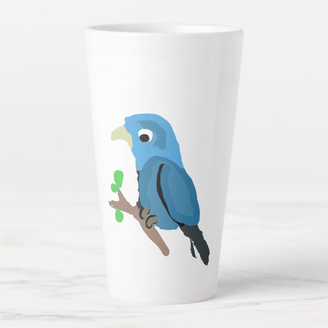 Blue Bird Latte Mug (Front)