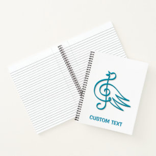Blue Bird Music Notebook