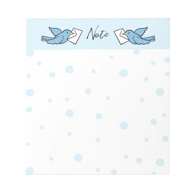Blue Bird Notepad (Front)