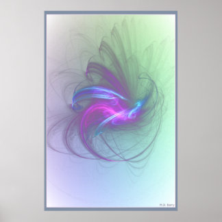 Blue Bird of Grace Poster