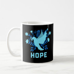 Blue Bird of Hope and Peace - Dove Coffee Mug