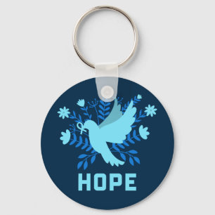 Blue Bird of Hope and Peace - Dove Key Ring