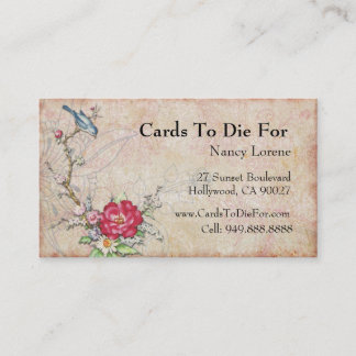 Blue Bird on a Branch Business Card