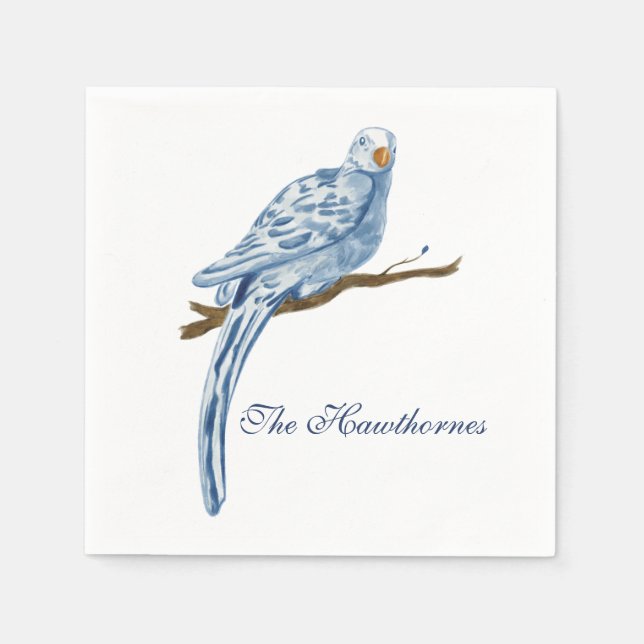 Blue Bird Paper Napkins (Front)