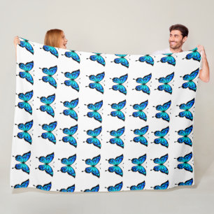 Blue Bird Pattern Blanket 