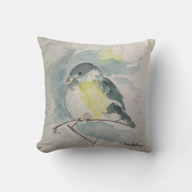 Blue Bird Pillow (Front)