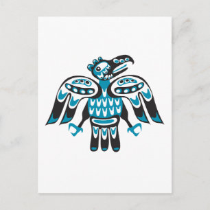 blue bird postcard