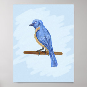 Blue Bird Poster