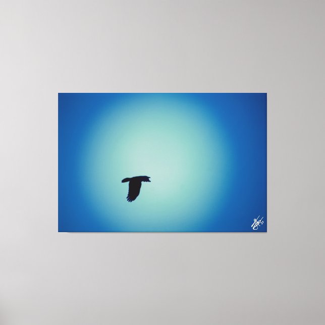 Blue bird series #7 canvas print (Front)