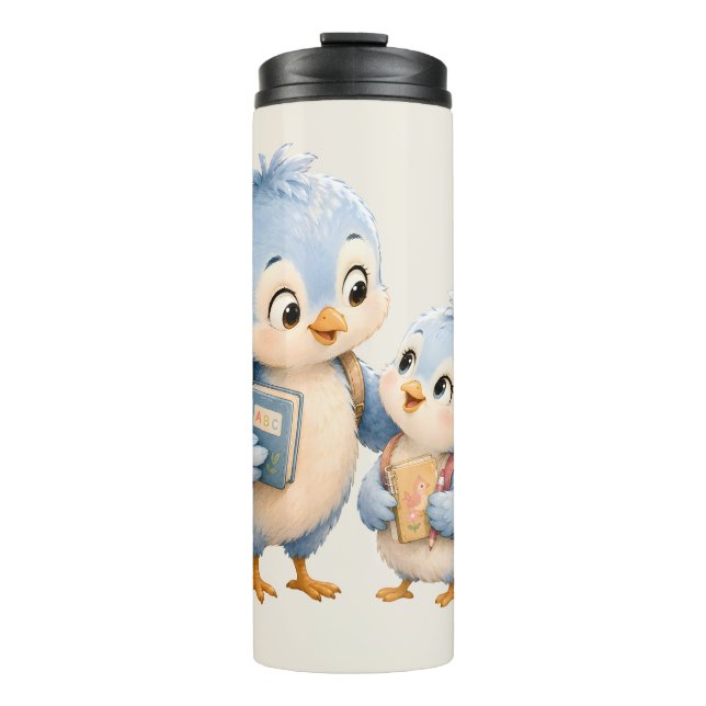 Blue Bird Siblings Thermal Tumbler (Front)