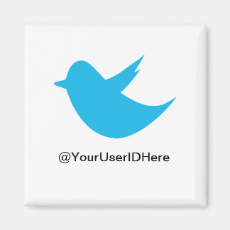 Blue Bird Social Media Magnet