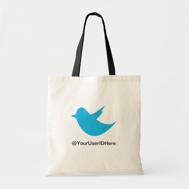 Blue Bird Social Media Tote Bag (Front)