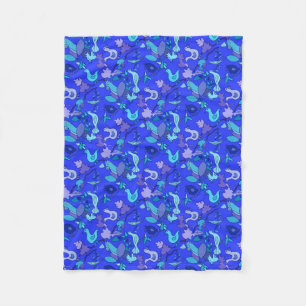Blue Birds Fleece Blanket