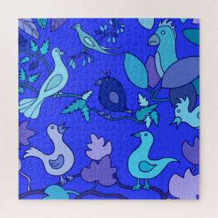 Blue Birds Jigsaw Puzzle