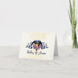 Blue Birds of Happiness Thank You Card