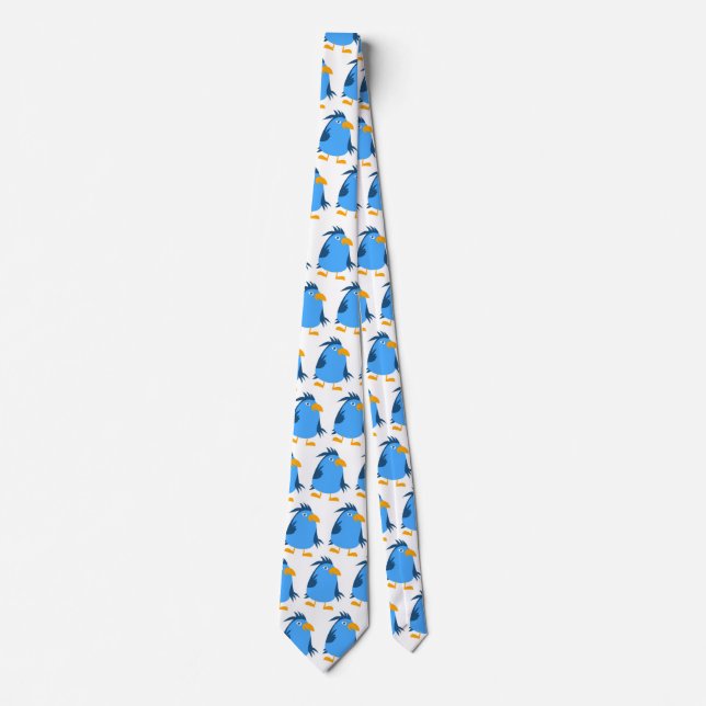 Blue birds party tie (Front)