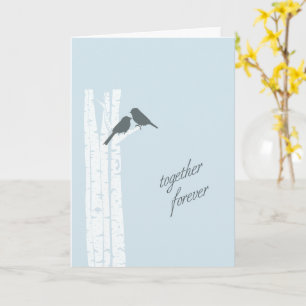 Blue Birds Together Forever  Card