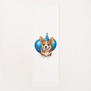 Blue Birthday Puppy Classic T-Shirt (1) Yoga Mat
