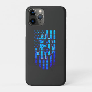 Blue Bitcoin T-shirt Case-Mate iPhone Case
