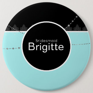 Blue & black button