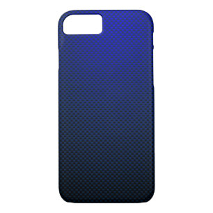 Blue black carbon fibre patterned Case-Mate iPhone case
