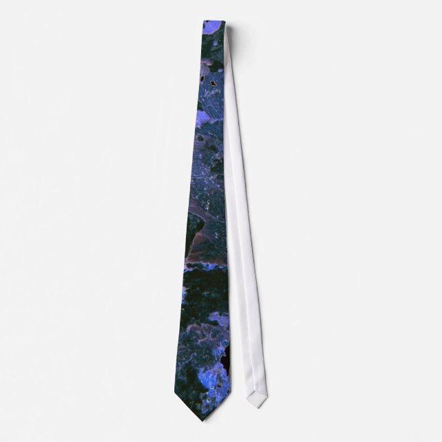 Blue/Black Crystallised Tie (Front)