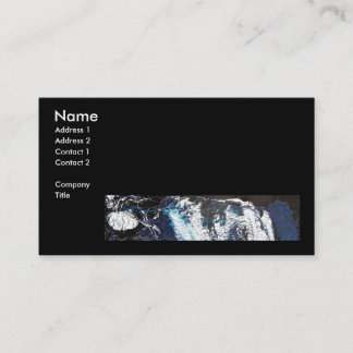 Blue Black Drip Business Card