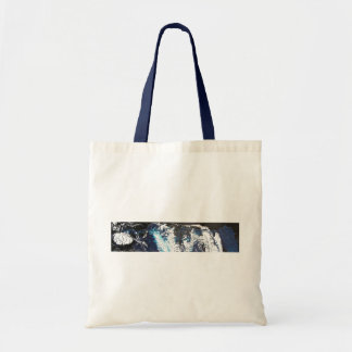 Blue Black Drip Tote Bag