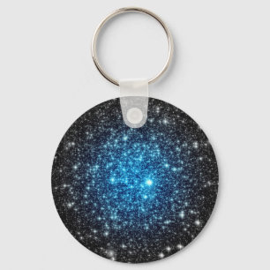 Blue & Black Galaxy Key Ring