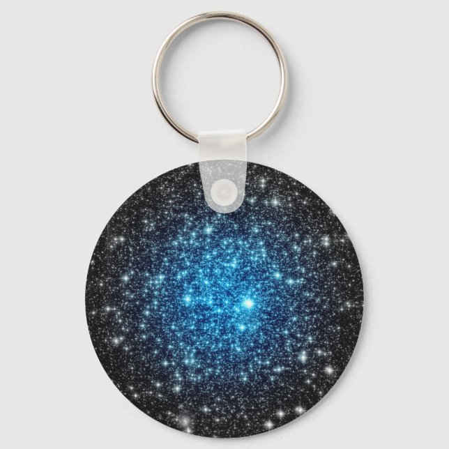 Blue & Black Galaxy Key Ring (Front)