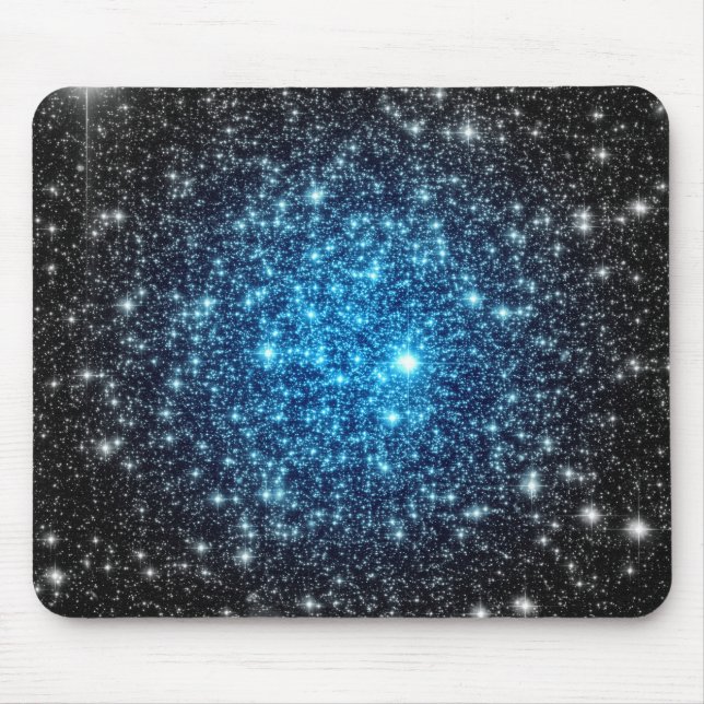 Blue & Black Galaxy Mouse Pad (Front)