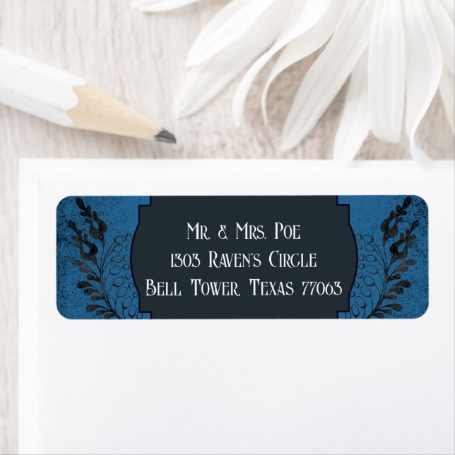 Blue & Black Gothic Vintage (Insitu)