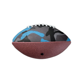 Blue Black Grey Camouflage Military War Army Print Football