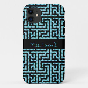 Blue & Black Labyrinth Case-Mate iPhone Case