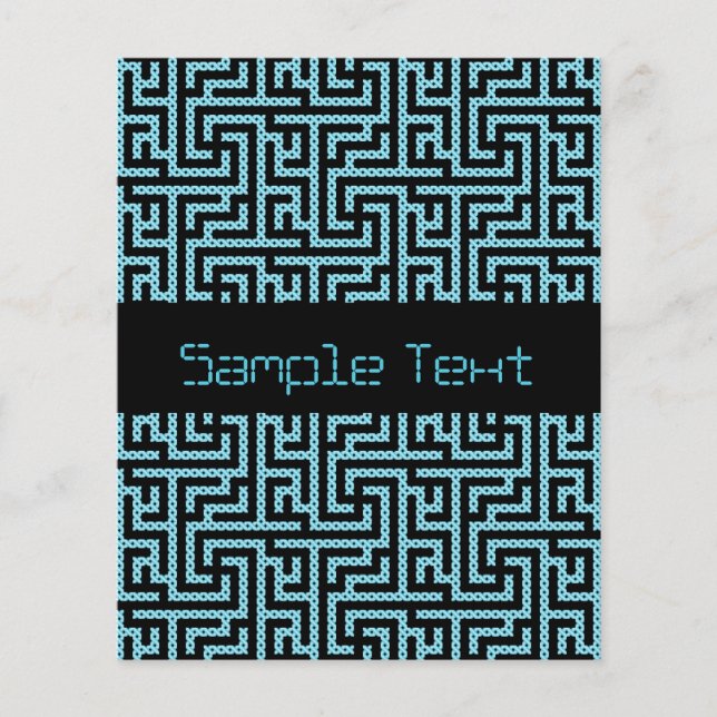 Blue & Black Labyrinth Flyer (Front)