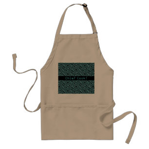 Blue & Black Labyrinth Standard Apron