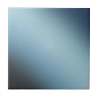 Blue Black Ombre Gradient Blur Abstract Design Tile