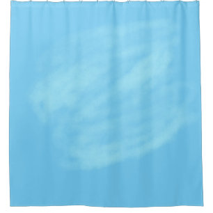 Blue Black paint effect acrylic art Shower Curtain