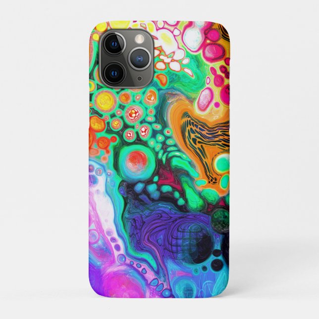 Blue, Black, Purple, Yellow colourful   Case-Mate iPhone Case (Back)